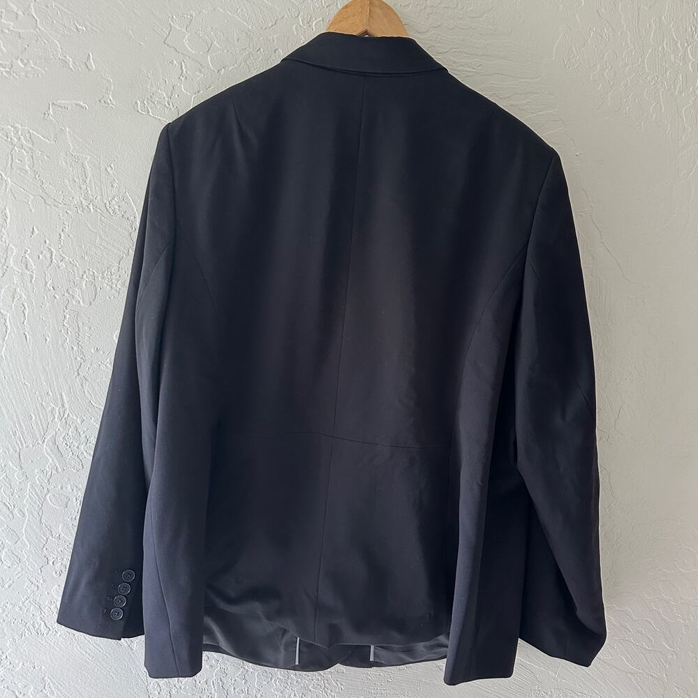 LIZ CLAIBORNE Womens Rayon Blazer Single Breasted NEW Size 24W Corpcore Black - Picture 4 of 8